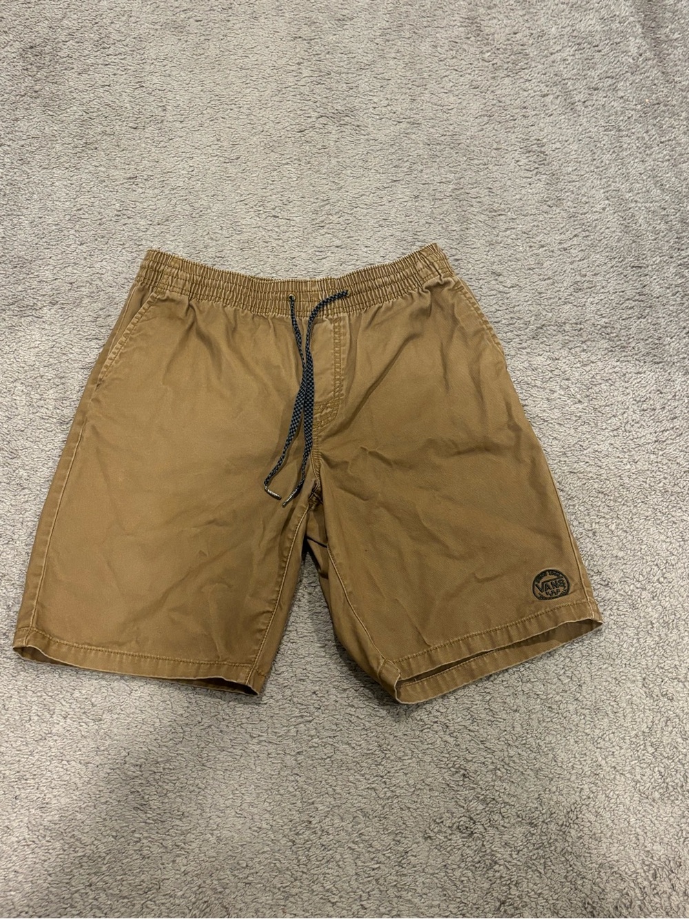 Vans Range Elastic Waist Skater Shorts Cotton Drawstring Men Size Small